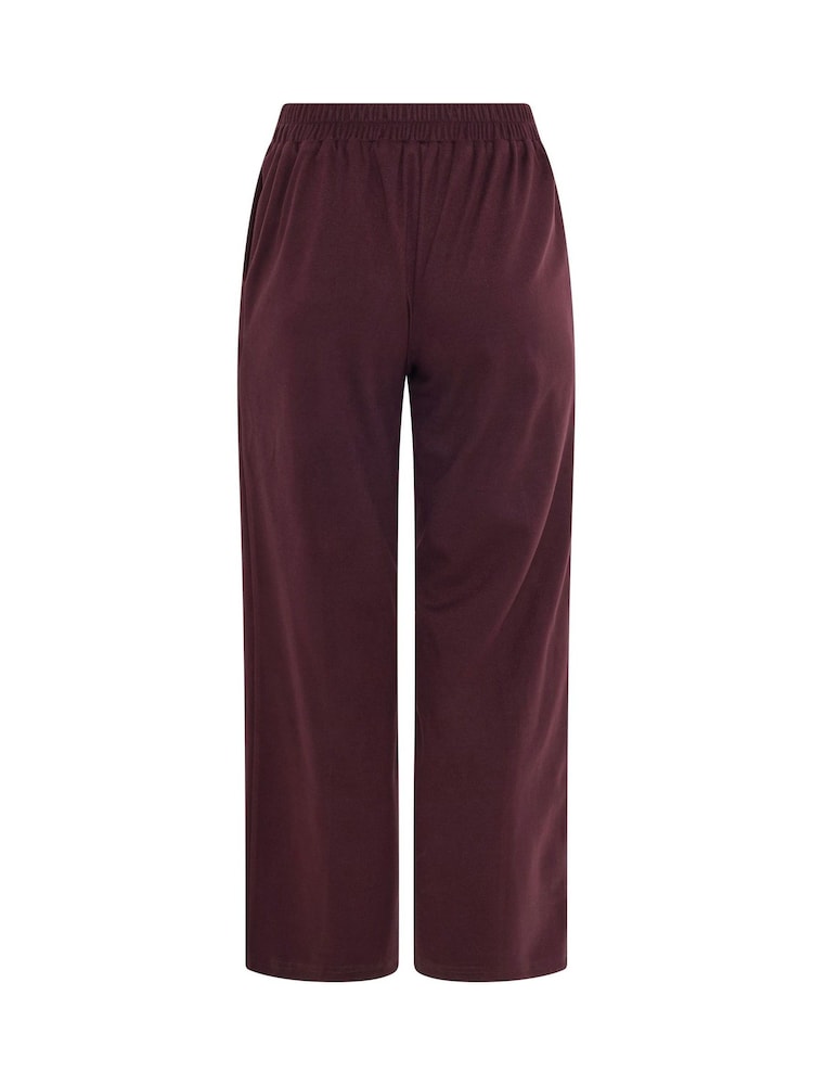 M&Co Purple Petite Pintuck Wide Leg Trousers - Image 6 of 6