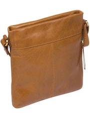 Bronzeado escuro - Conkca Yayoi Leather Cross-Body Bag - Imagem 3 de 6