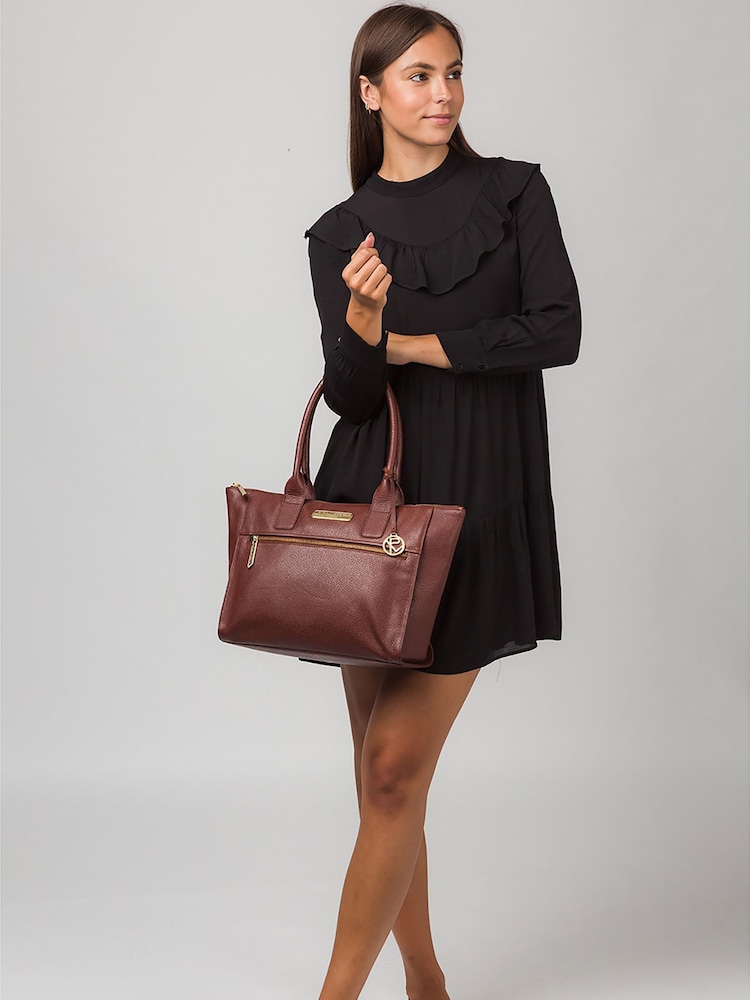 Pure Luxuries London Faye Leather Tote Bag - Image 1 of 5