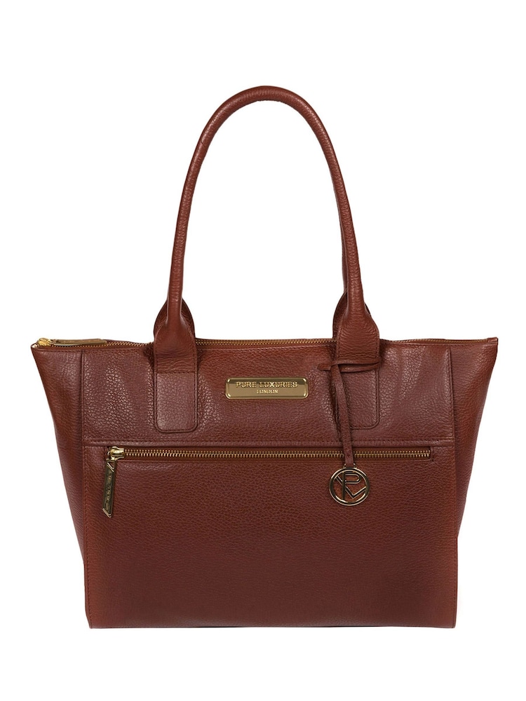 Pure Luxuries London Faye Leather Tote Bag - Image 2 of 5