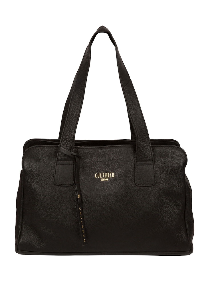 Cultured London Marquee Midnight Blue Leather Handbag - Image 1 of 6