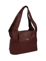 Cultured London Boston Leather 100% Cotton Shoulder Bag - Image 4 of 6