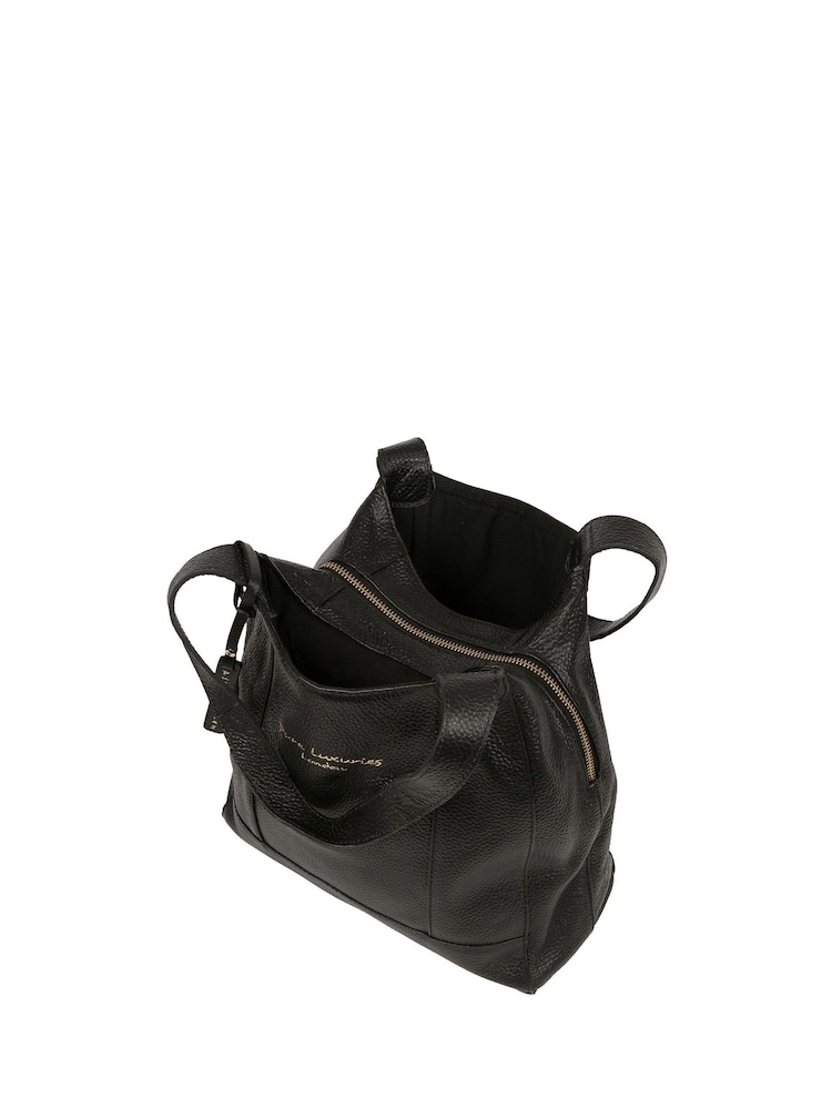 Pure Luxuries London Colette Leather Black Handbag - Image 6 of 9