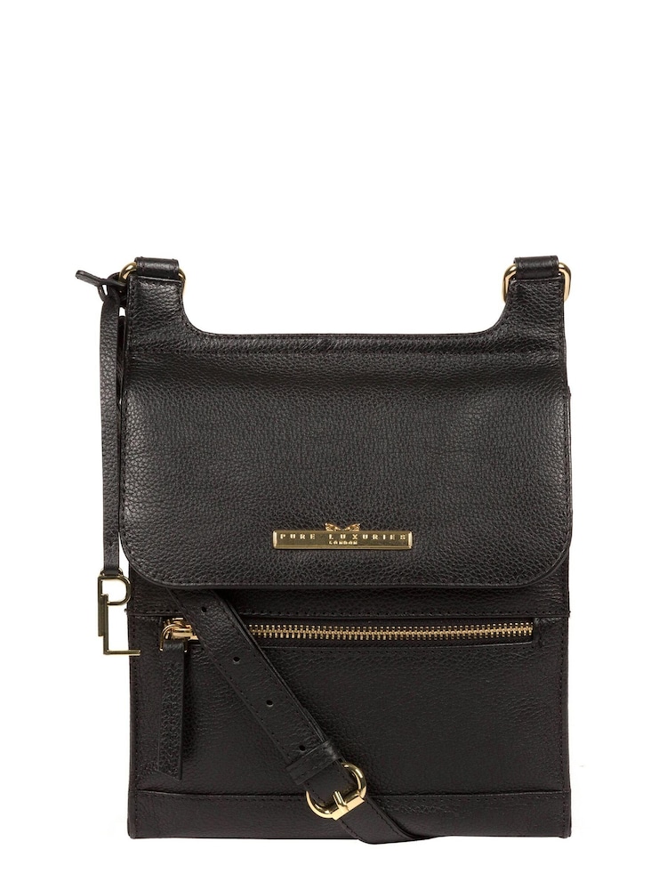 Pure Luxuries London Kempston Leather Cross-Body Bag - Image 1 of 5 Pure Luxuries London Kempston Leather Cross-Body Bag - Image 1 of 5