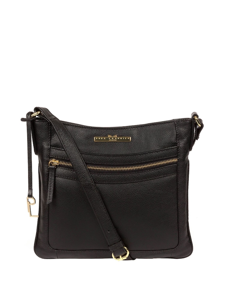 Pure Luxuries London Lewes Leather Cross-Body Bag - Image 1 of 6