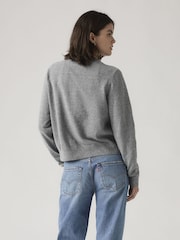 Levi's® Grey Supersoft Crewneck Cardigan - Image 2 of 5