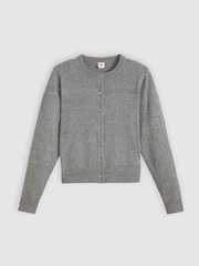 Levi's® Grey Supersoft Crewneck Cardigan - Image 4 of 5