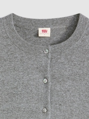 Levi's® Grey Supersoft Crewneck Cardigan - Image 5 of 5