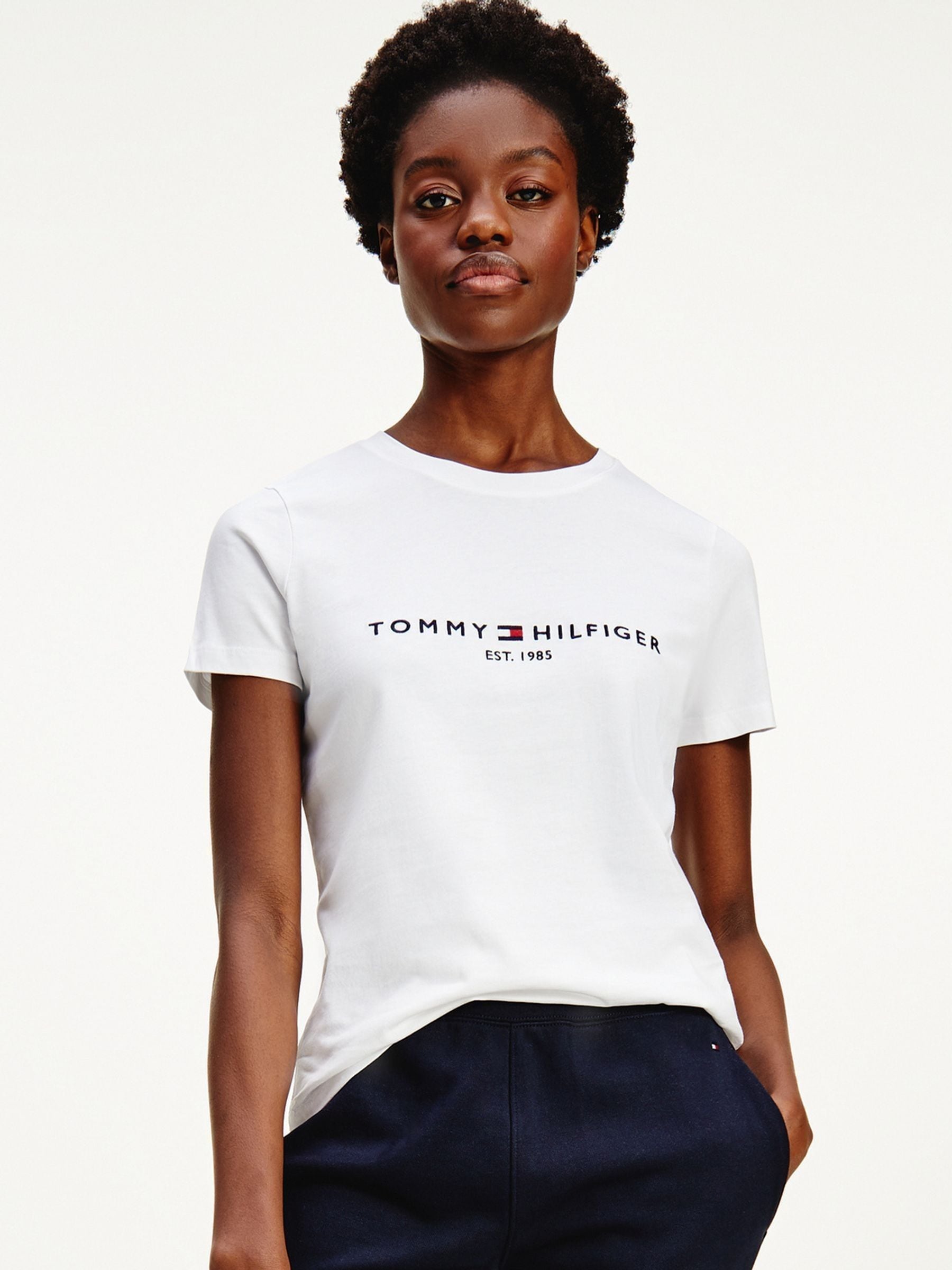 Tommy Hilfiger Women's Essential T Shirt - White Ybr - 16 (XL) - Image 6