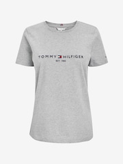 Серый - Классическая футболка с логотипом Tommy Hilfiger - Image 4 of 4