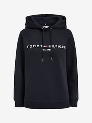 Tommy Hilfiger Blue Heritage Logo Hoodie - Image 6 of 6