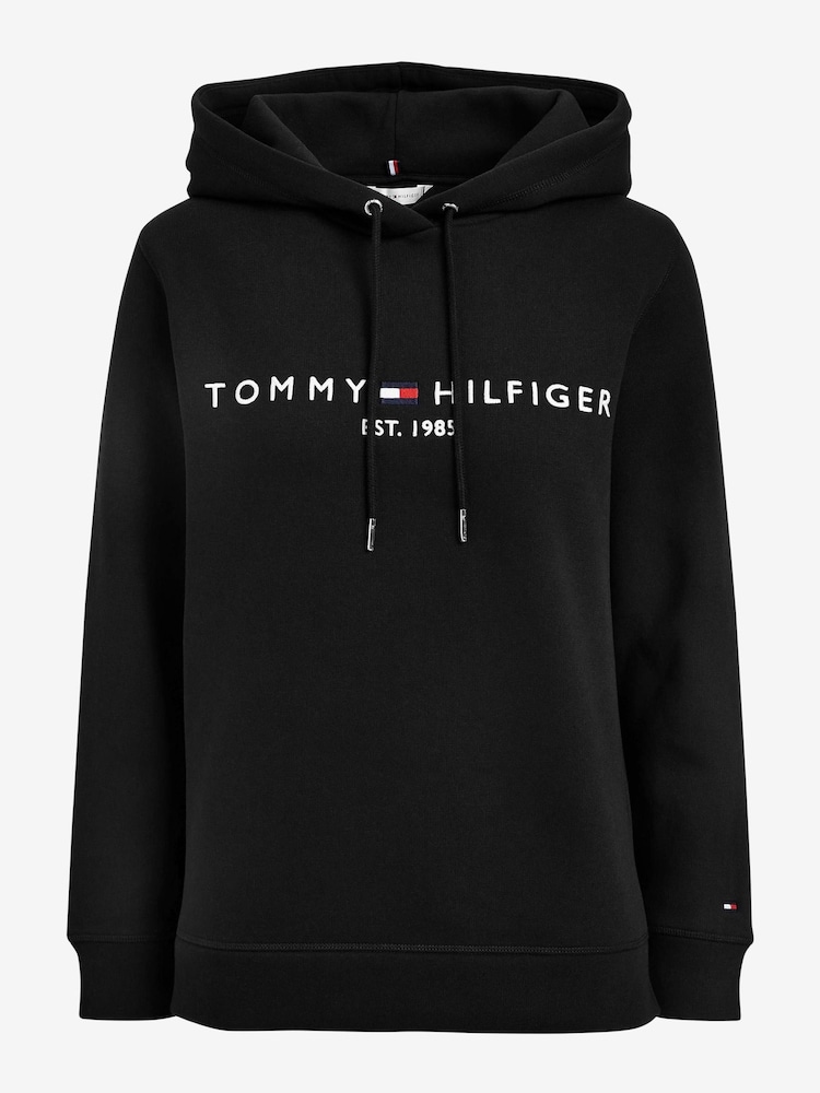 Schwarz - Tommy Hilfiger Heritage Logo Hoodie - Bild 7 von 7