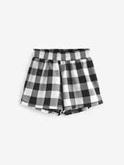 Grey/White Check Cotton Short Set Pyjamas - Image 3 of 6