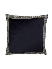 Riva Paoletti Black/Gold Apollo Embroidered Polyester Filled Cushion - Image 1 of 3