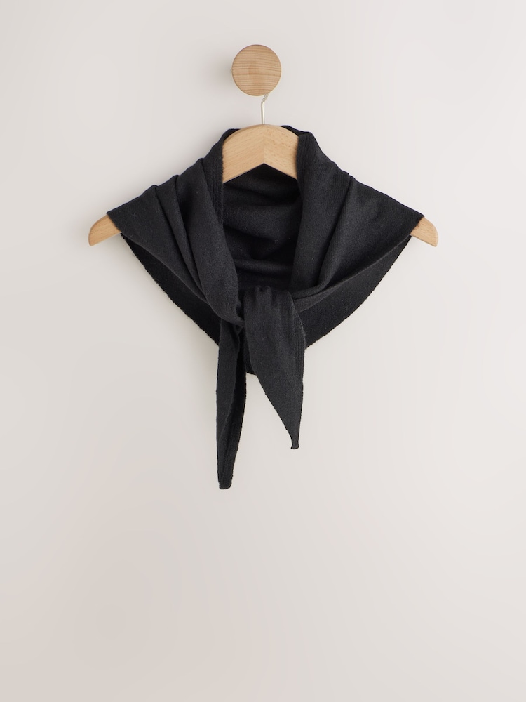 Black Small Triangle Scarf - Image 1 of 3
