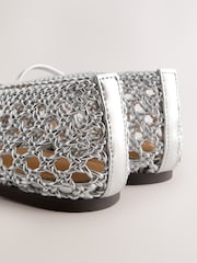 Silver Forever Comfort® Weave Mary Jane Shoes - Image 4 of 6