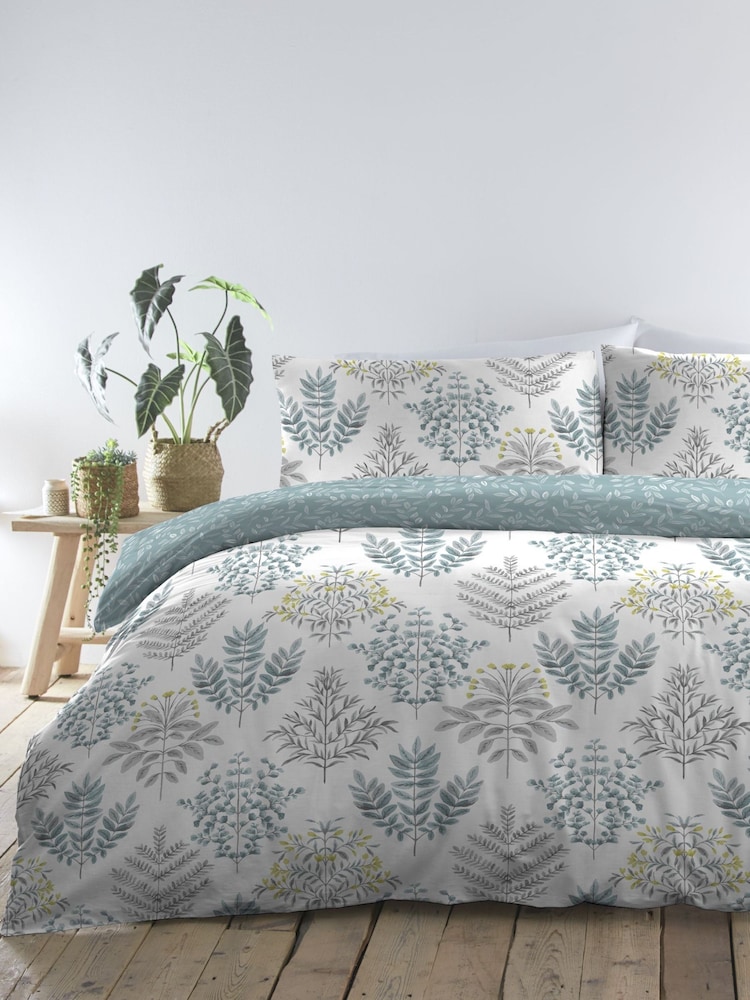 Dreams & Drapes Blue Emily Duvet Cover and Pillowcase Set - Image 1 of 4 Dreams & Drapes Blue Emily Duvet Cover and Pillowcase Set - Image 1 of 4