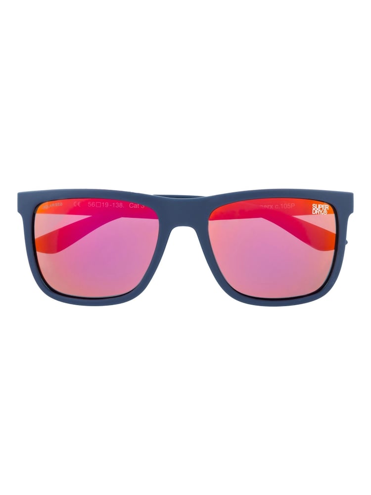 Superdry Navy Runner X Polarised Sunglasses - Image 1 of 3 Superdry Navy Runner X Polarised Sunglasses - Image 1 of 3