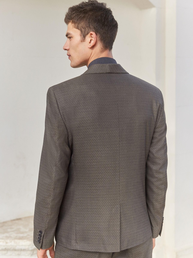 Bronze Slim Fit Shawl Collar Suit: Jacket - Image 2 of 14