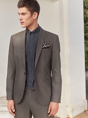 Bronze Slim Fit Shawl Collar Suit: Jacket - Image 3 of 14