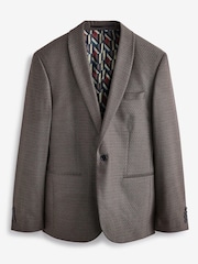 Bronze Slim Fit Shawl Collar Suit: Jacket - Image 9 of 14
