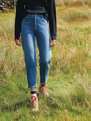 Mid Blue Denim Outdoor Cosy Heat Retaining Jeans - Image 1 of 5
