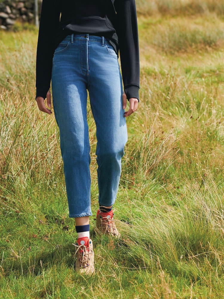 Mid Blue Denim Outdoor Cosy Heat Retaining Jeans - Image 1 of 5