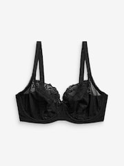 Black/White/Praline Nude Non Pad Balcony DD+ Lace Bras 3 Pack - Image 6 of 7