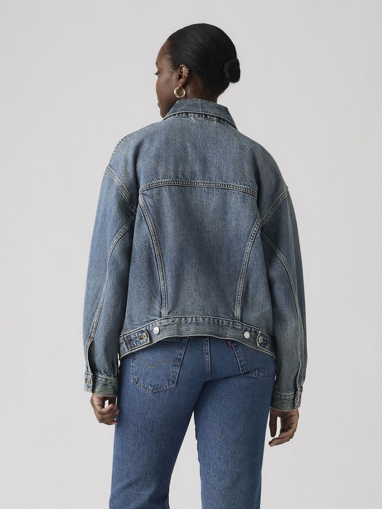 Levi's® Blue 90s Trucker Jacket - Image 2 of 5 Levi's® Blue 90s Trucker Jacket - Image 2 of 5