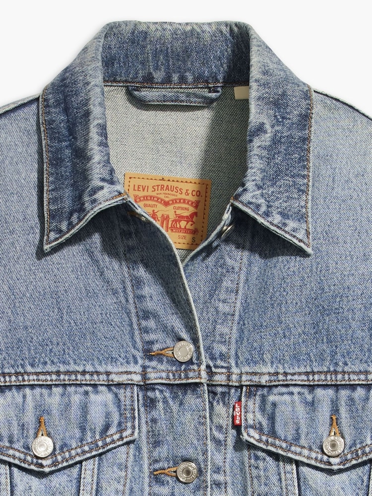 Levi's® Blue 90s Trucker Jacket - Image 5 of 5 Levi's® Blue 90s Trucker Jacket - Image 5 of 5