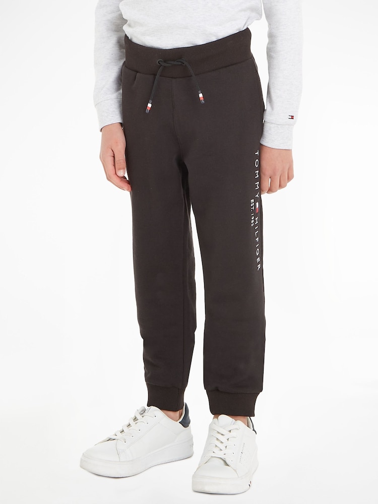 Tommy Hilfiger Black Essential Sweat Joggers - Image 1 of 6