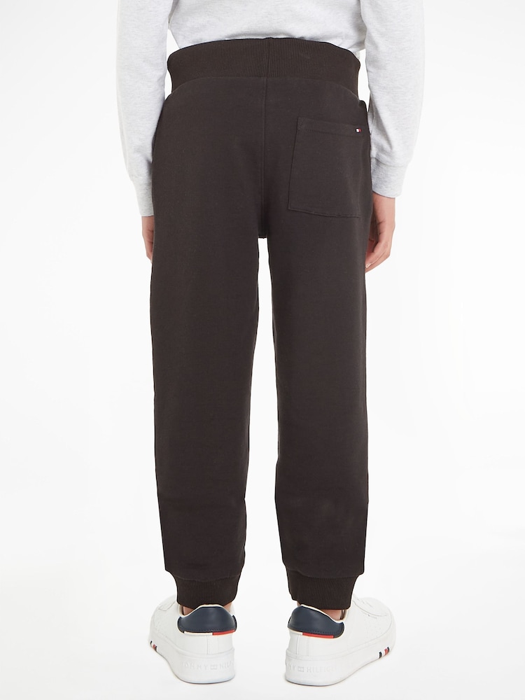 Tommy Hilfiger Black Essential Sweat Joggers - Image 2 of 6