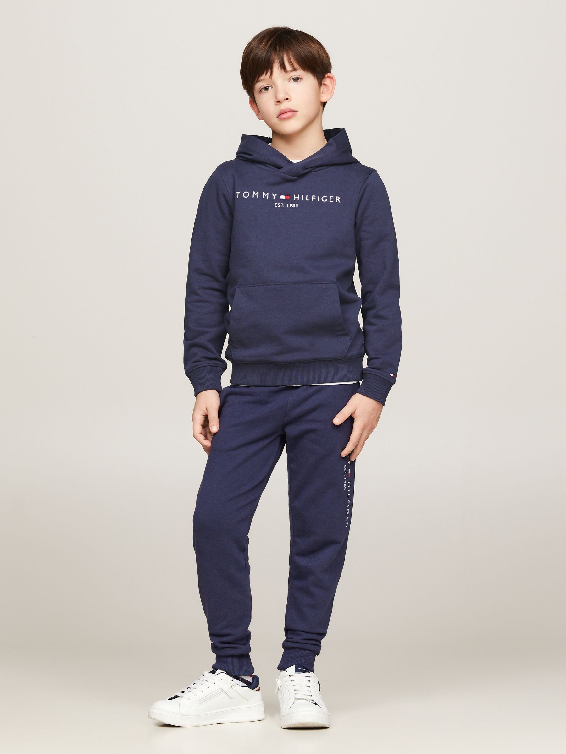 Tommy Hilfiger Blue Cotton Hoodie