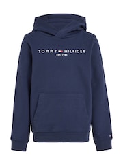 Blue - Tommy Hilfiger Essential Hoodie - Image 4 of 6