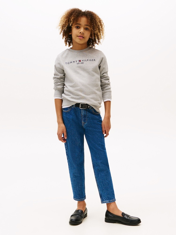 Tommy Hilfiger Grey Essential Sweatshirt - Image 3 of 6