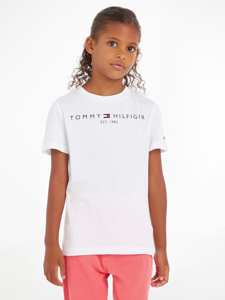 Tommy Hilfiger White Essential T-Shirt - Image 1 of 6