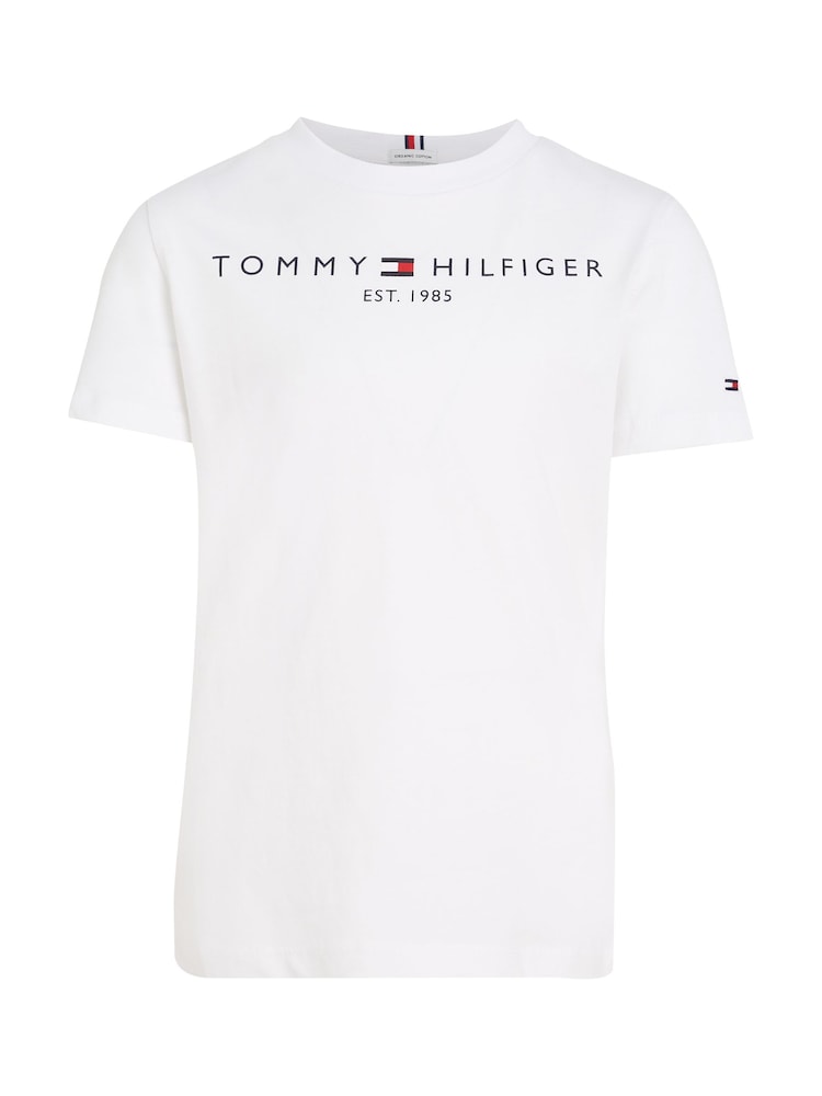Tommy Hilfiger White Essential T-Shirt - Image 4 of 6