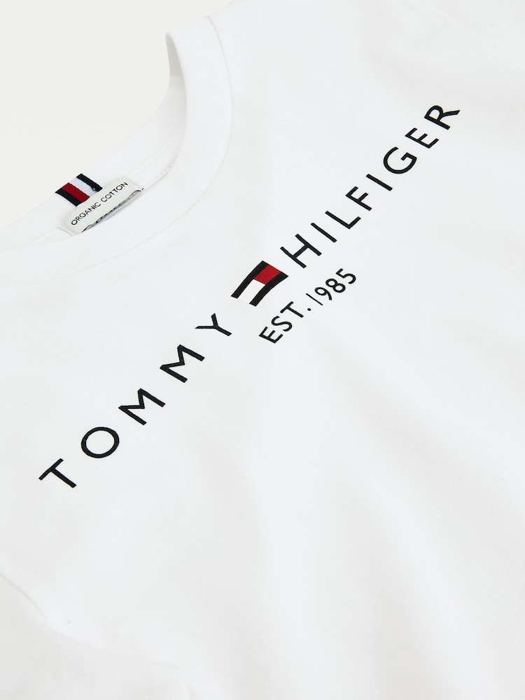 Tommy Hilfiger White Essential T-Shirt - Image 6 of 6 Tommy Hilfiger White Essential T-Shirt - Image 6 of 6