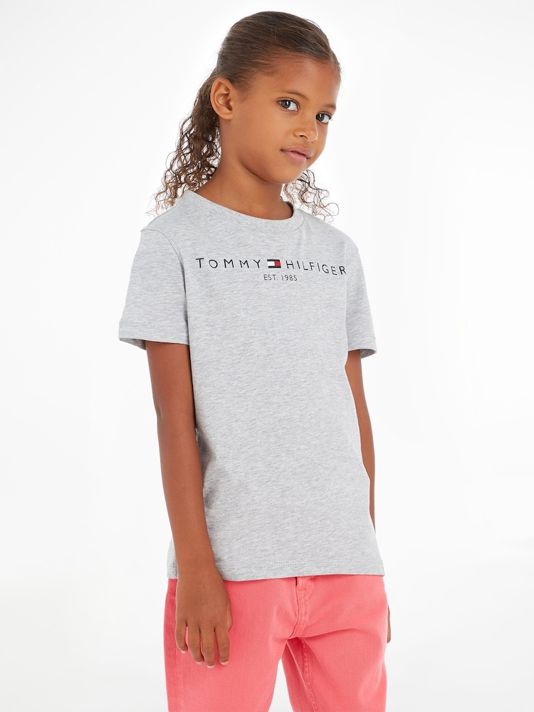 رمادي - تيشيرت أساسي من Tommy Hilfiger - صورة 1 من 6