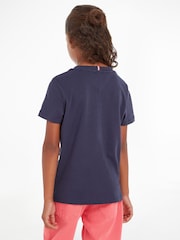 Tommy Hilfiger Navy Blue Essential T-Shirt - Image 3 of 5