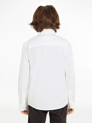 Tommy Hilfiger White Stretch Oxford Shirt - Image 2 of 6