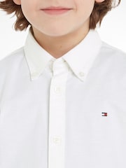 Tommy Hilfiger White Stretch Oxford Shirt - Image 3 of 6