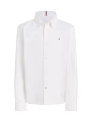 Tommy Hilfiger White Stretch Oxford Shirt - Image 4 of 6