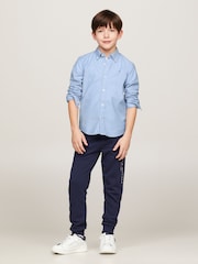Tommy Hilfiger Blue Stretch Oxford Shirt - Image 2 of 7