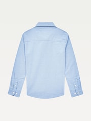 Tommy Hilfiger Blue Stretch Oxford Shirt - Image 6 of 7
