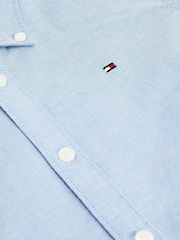 Tommy Hilfiger Blue Stretch Oxford Shirt - Image 7 of 7