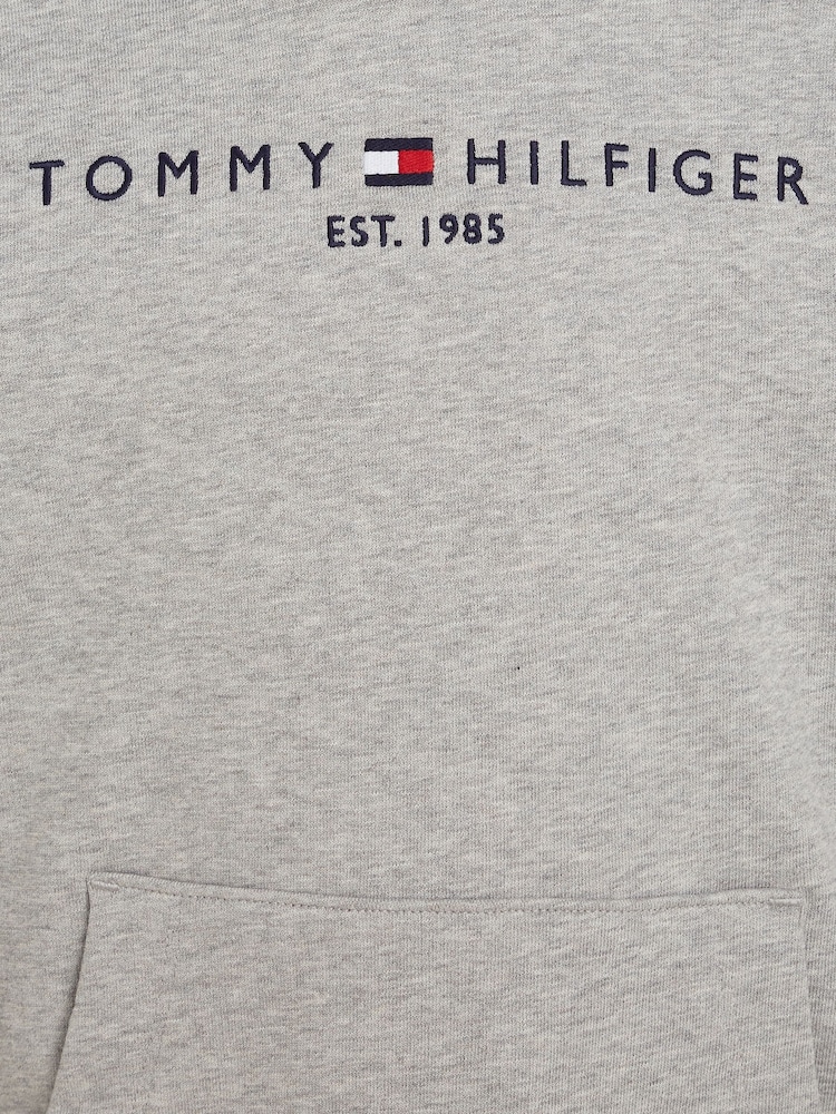 Tommy Hilfiger Grey Essential Hoodie - Image 6 of 6