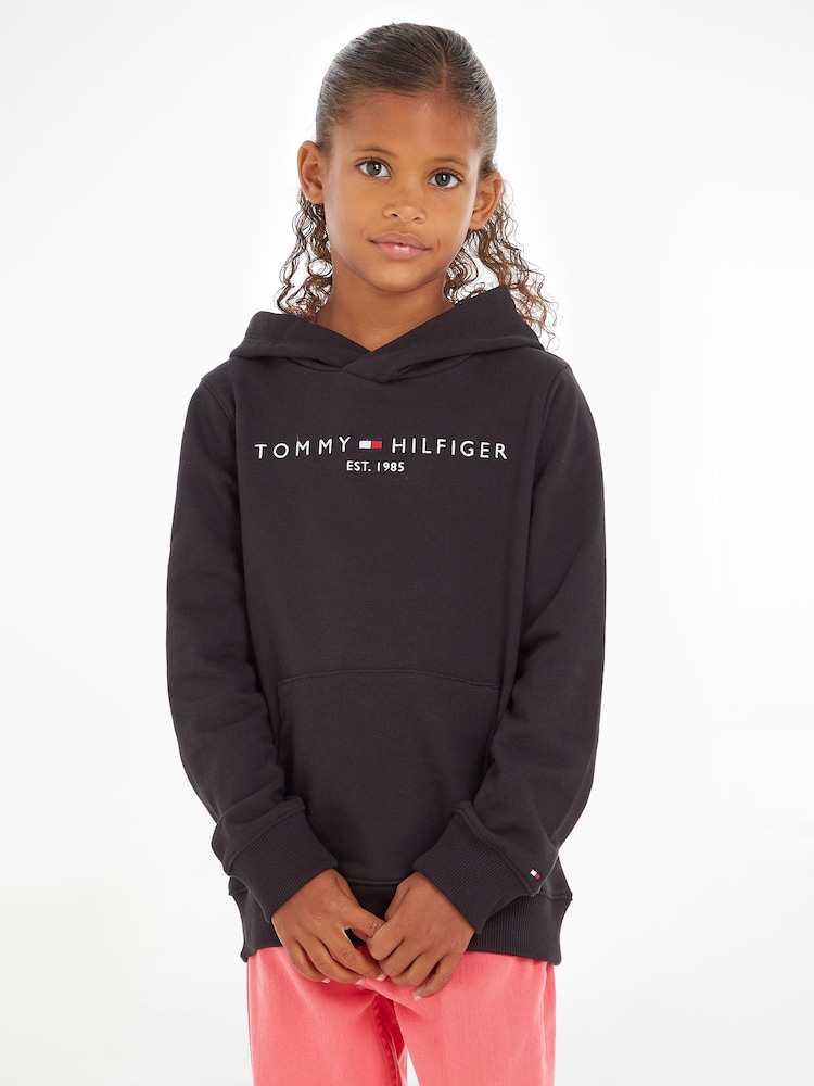 Tommy Hilfiger Black Essential Hoodie - Image 1 of 6