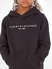 Tommy Hilfiger Black Essential Hoodie - Image 3 of 6