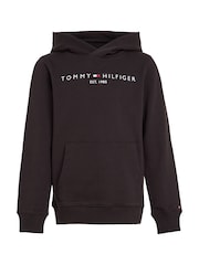 Tommy Hilfiger Black Essential Hoodie - Image 4 of 6